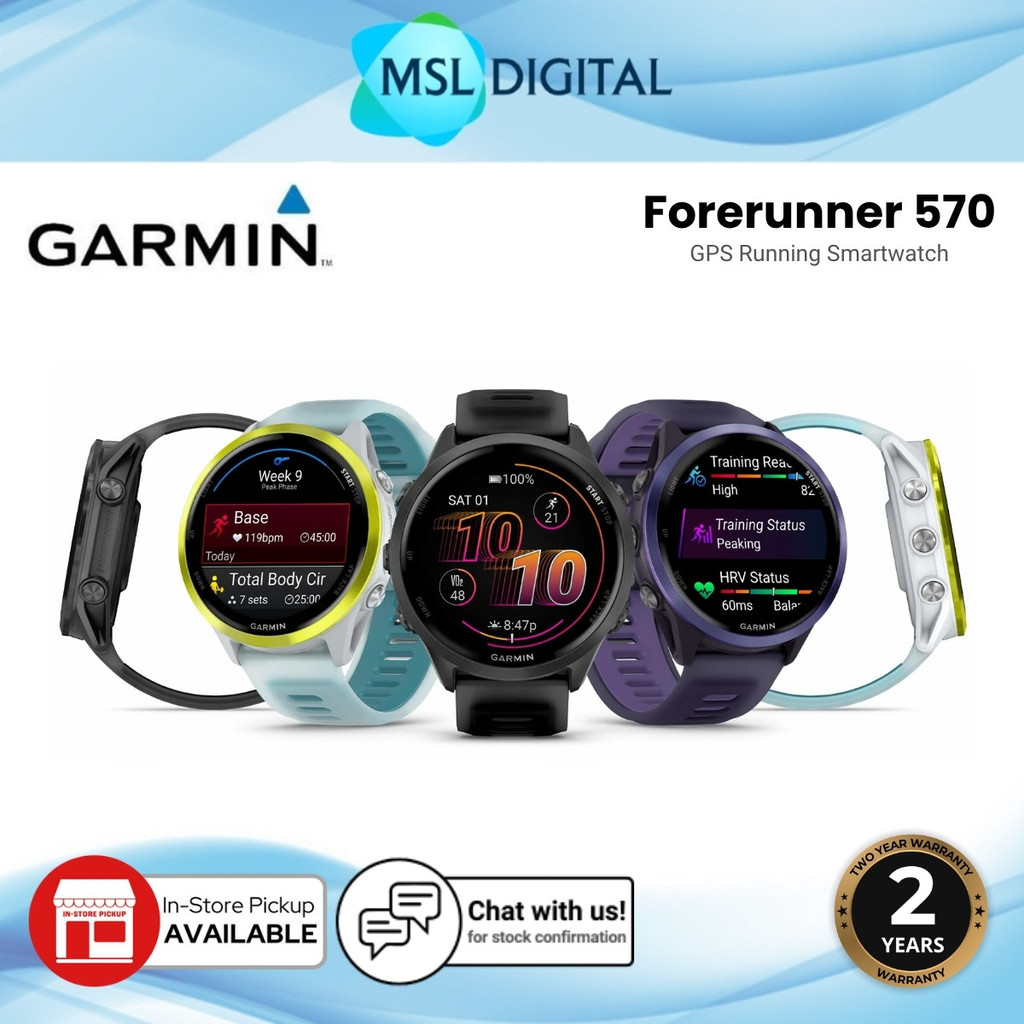 Garmin Forerunner 570 GPS Running Smartwatch | 1.4