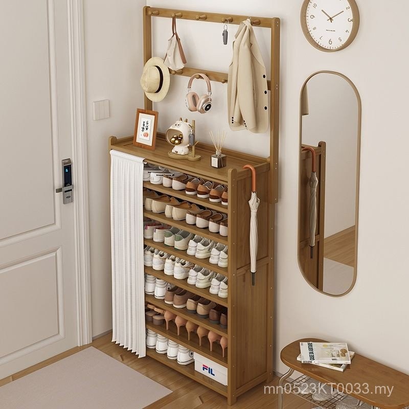 Door Integrated Multi-Layer Shoe Rack Shoe Cabinet Household Shoe Rack ...