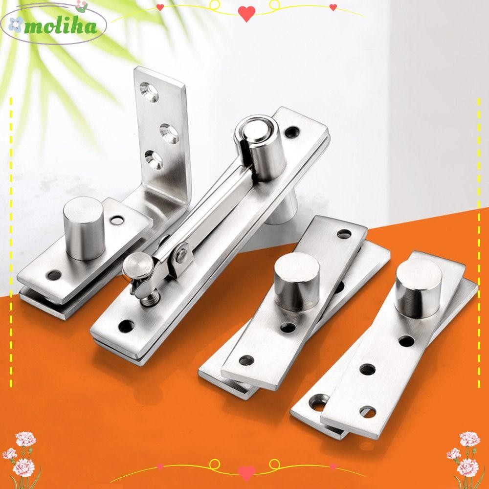 2PCS Heavy Duty 360 Degree Rotary Pivot Hinge Stainless Steel Revolving