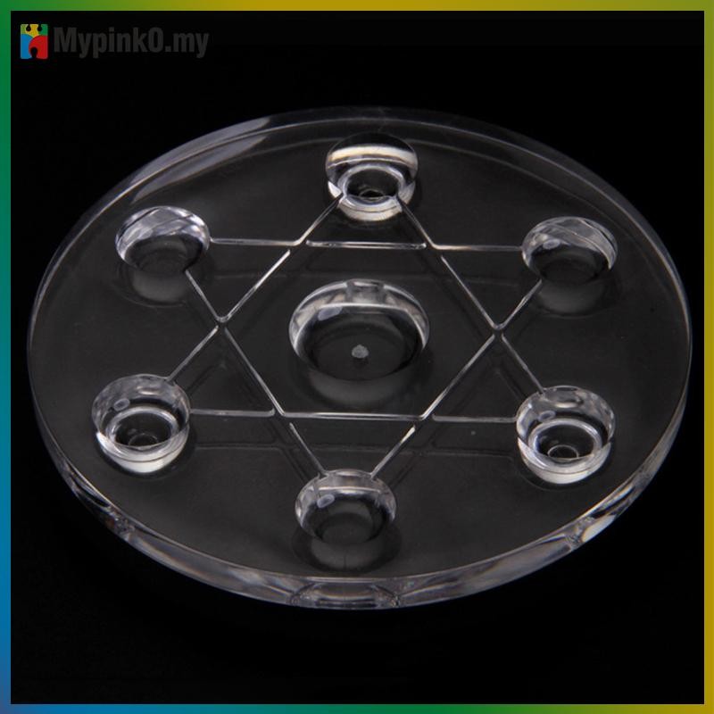 Mypink Round acrylic Seven Star array base crystal bottom supporg ...