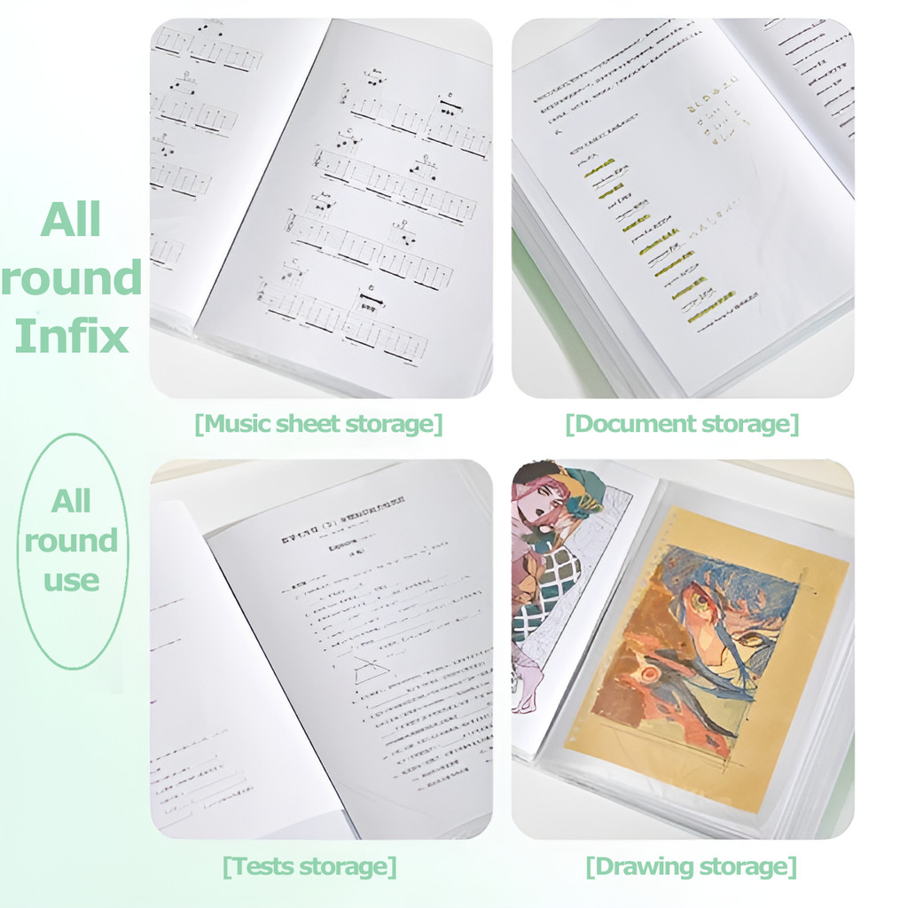 Multi-Layer Insert Folder Large Capacity Data Book 30/60 Pages A4 ...
