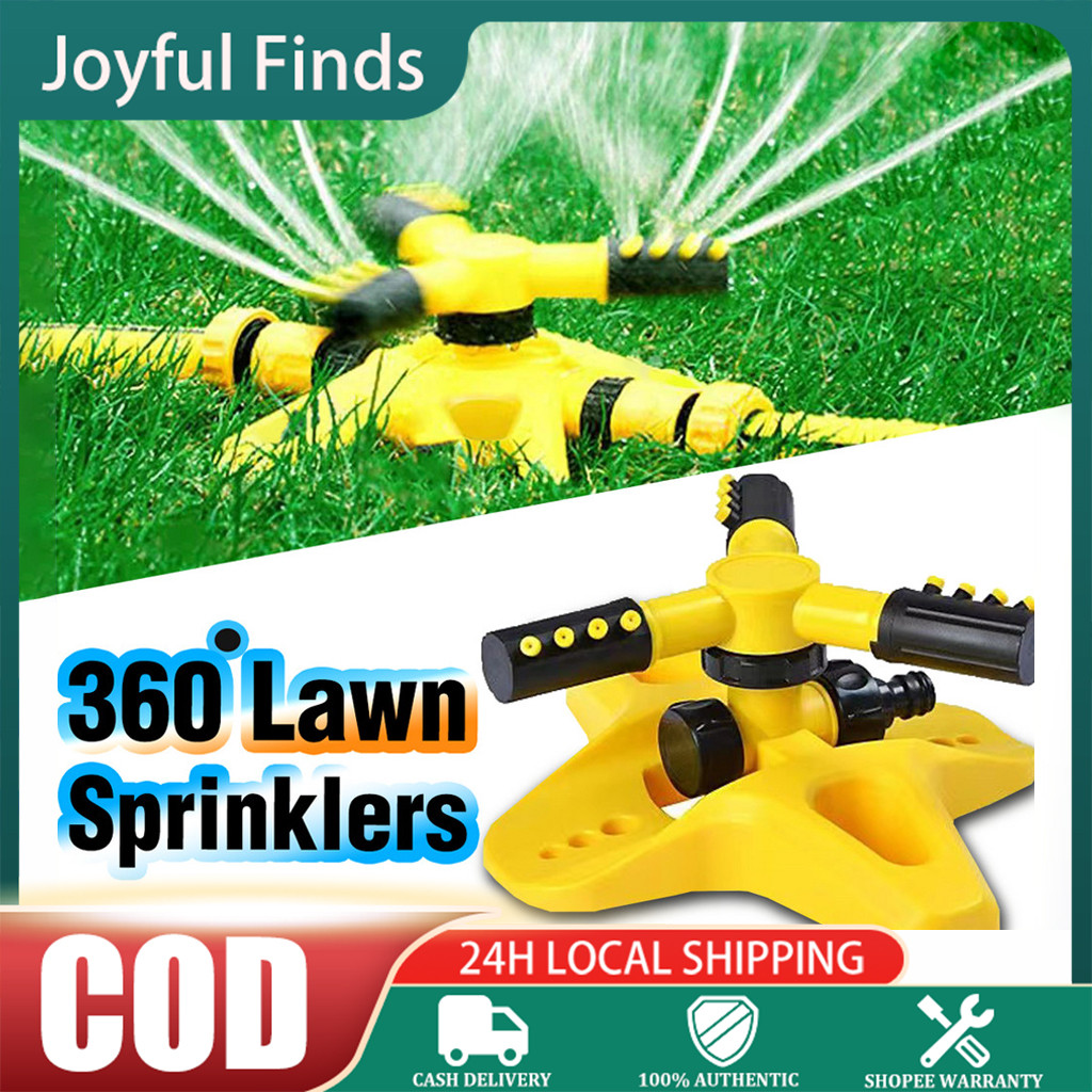 Updated Garden Sprinkler 360 Automatic Rotating Adjustable Water ...