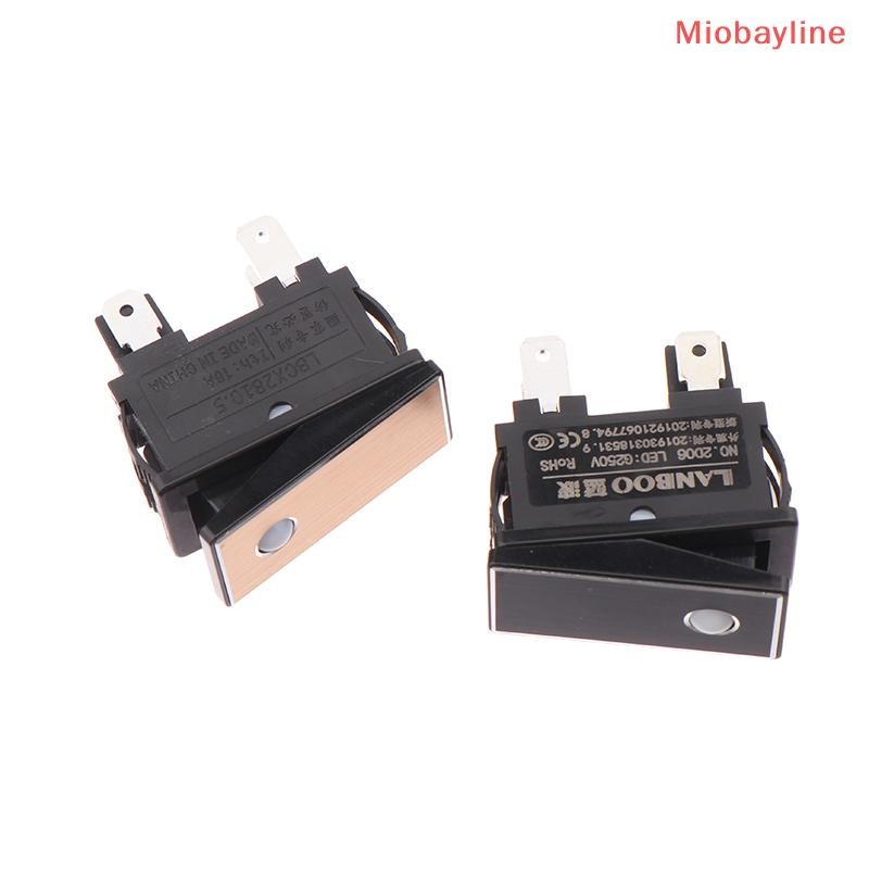 {Miobayline} 1PC 220V Marine LED Metal Rocker Switch With Dot Light ...