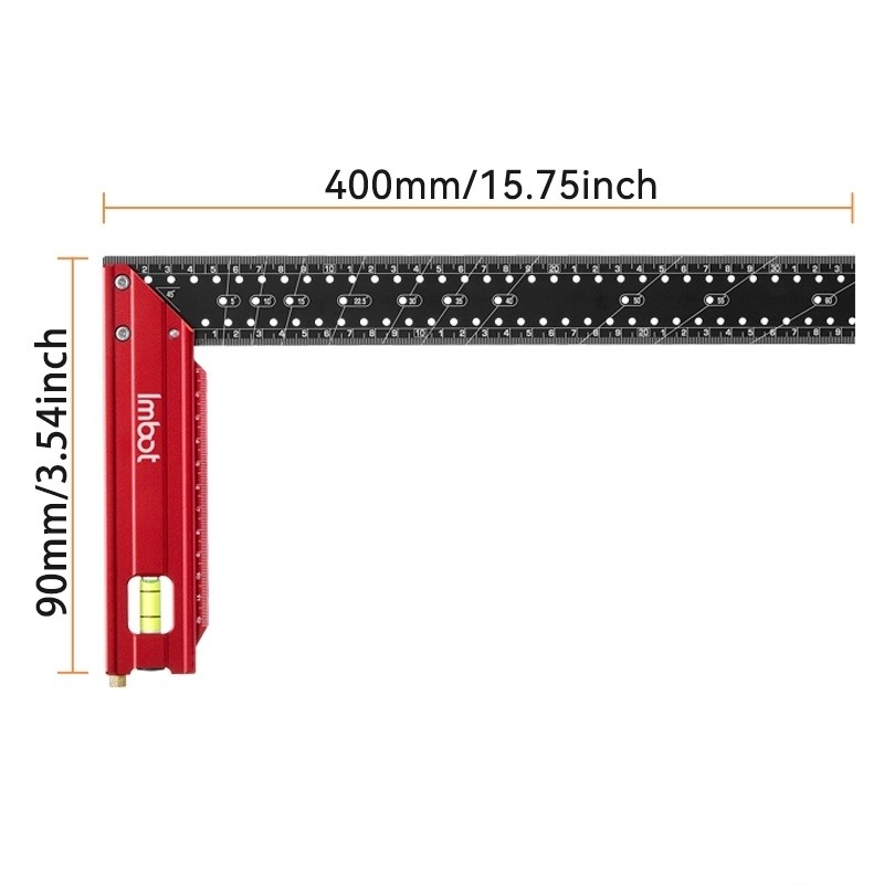 Imbot Woodworking Hole Ruler Right Angle Ruler Drawing Circle Tool High ...