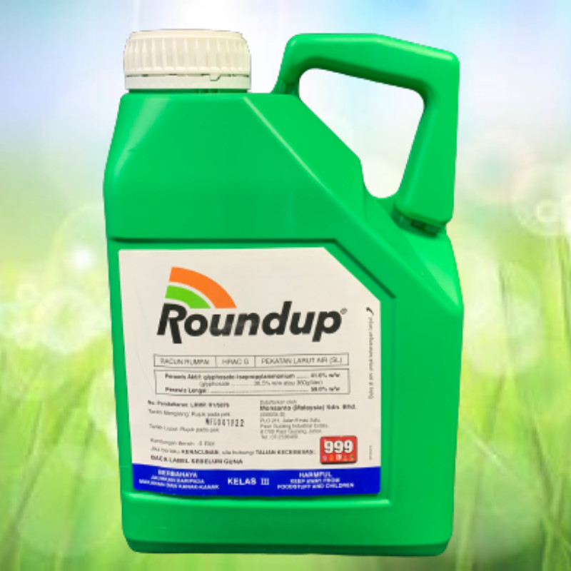 【Bukan Barang Tiruan】4L Roundup Monsanto Glyphosate 41% Weed Killer ...