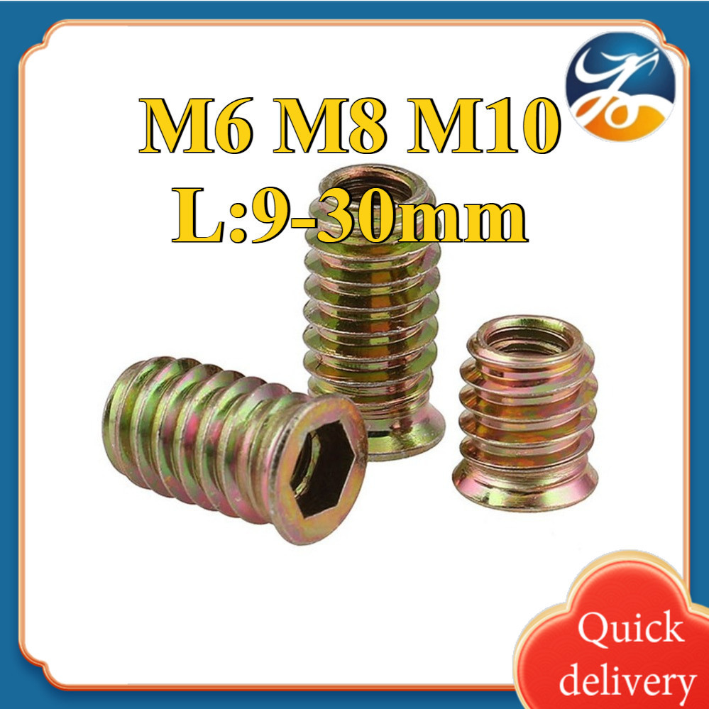 Alloy Threaded Insert Nut/Zinc Plating Insert Nuts Thread for Wood ...