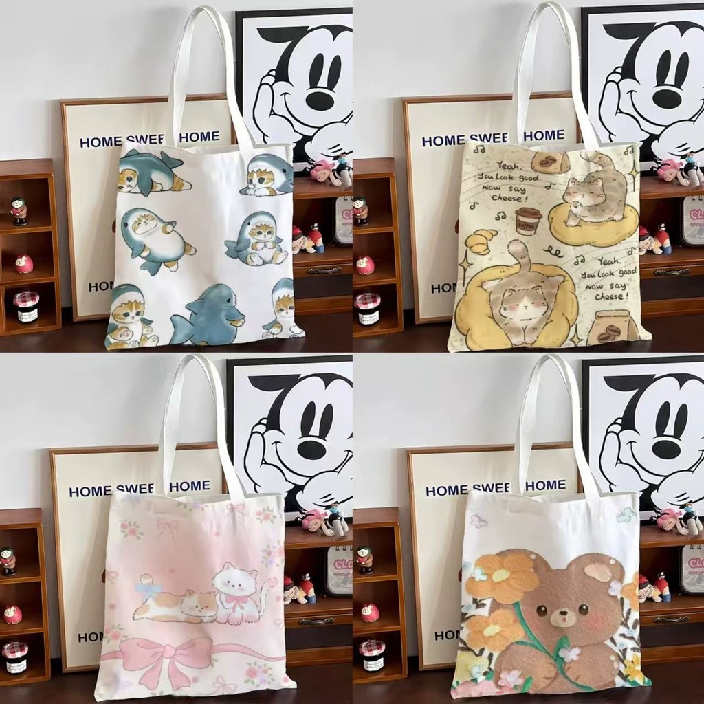 Ready stock Student Korean Style Tote Bag Korean Style Women Print ...