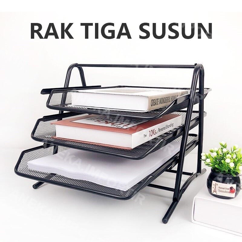 KAYDEN STORE 3 Tier Letter Document Paper Rack - Paper Document Letter ...