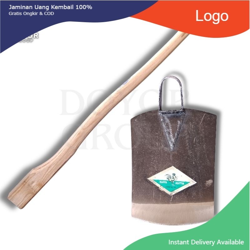 Paket Pacul Cangkul 1250 Gram Cap Jago Dan Gagang Kayu kualitas bagus ...