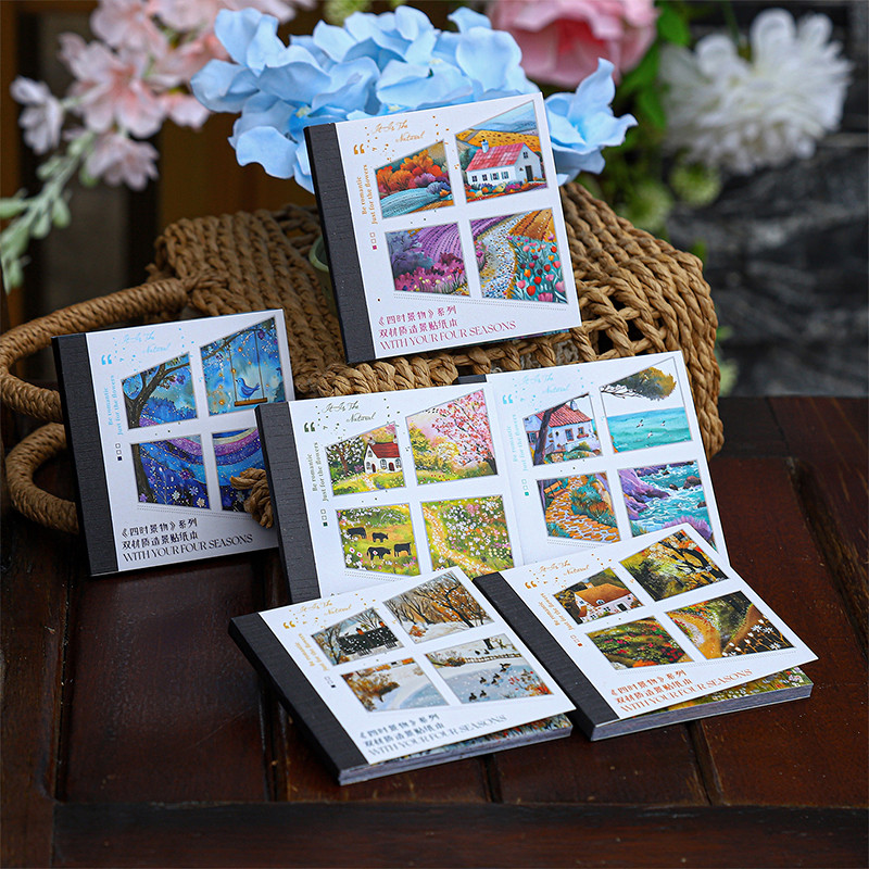 ENWEI 30 Pcs [Four Time Scenery Series] Four Season Themed Landscape ...