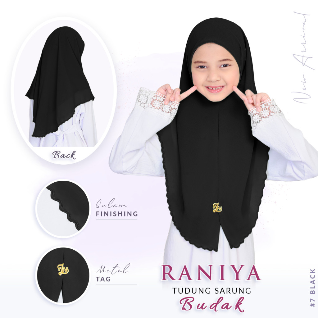 New Budak Arrival Raniya Bawal Tudung Sarung Sulam Elegant Embroidered ...