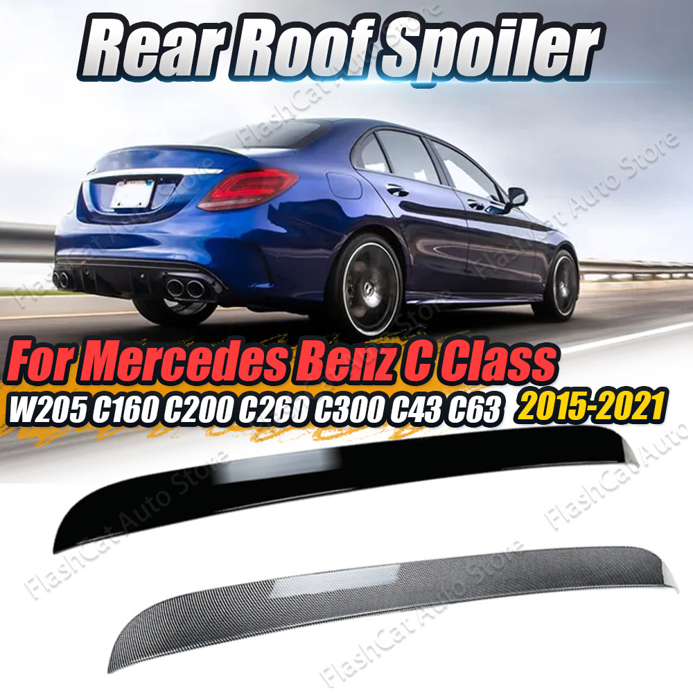 W205 Car Rear Roof Wing Tail Trunk Spoiler For Mercedes Benz C Class ...
