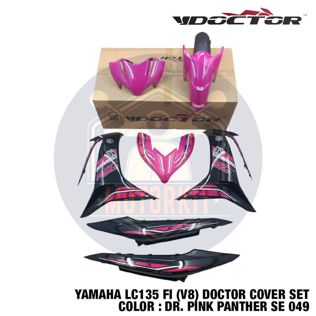YAMAHA LC135 FI V8 135LC SPECIAL CUSTOM COLOR BARU BODY COVER SET PINK ...