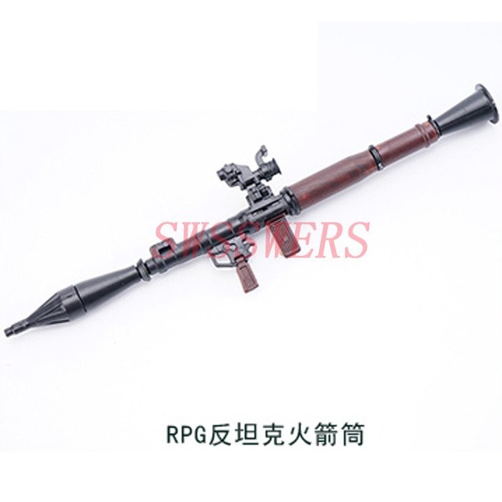 R RPG Bazooka 1/6 Gun Model 4D Assembled Model Military Soldier Russian ...