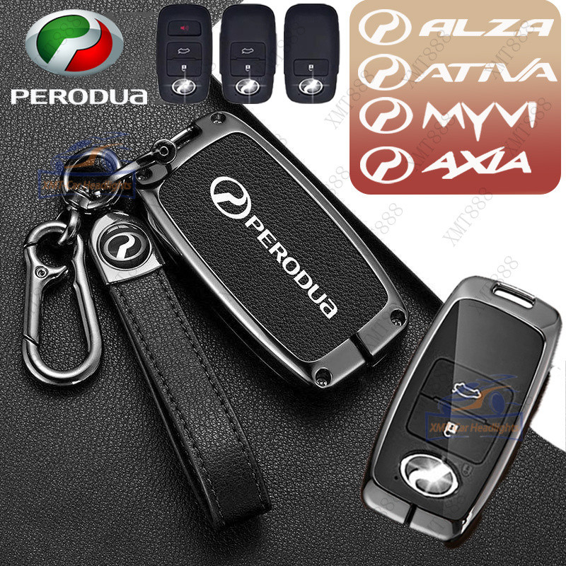 Perodua Myvi 2023 Zinc Alloy Key Cover for Ativa/Alza/Axia Remote Key ...
