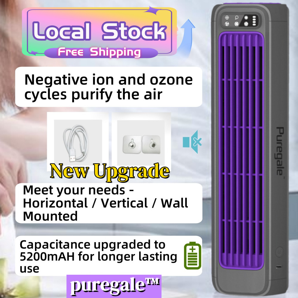 [COD Local Stock] ️Bladeless Fan Power Saving Safe Kipas Portable Fan ...