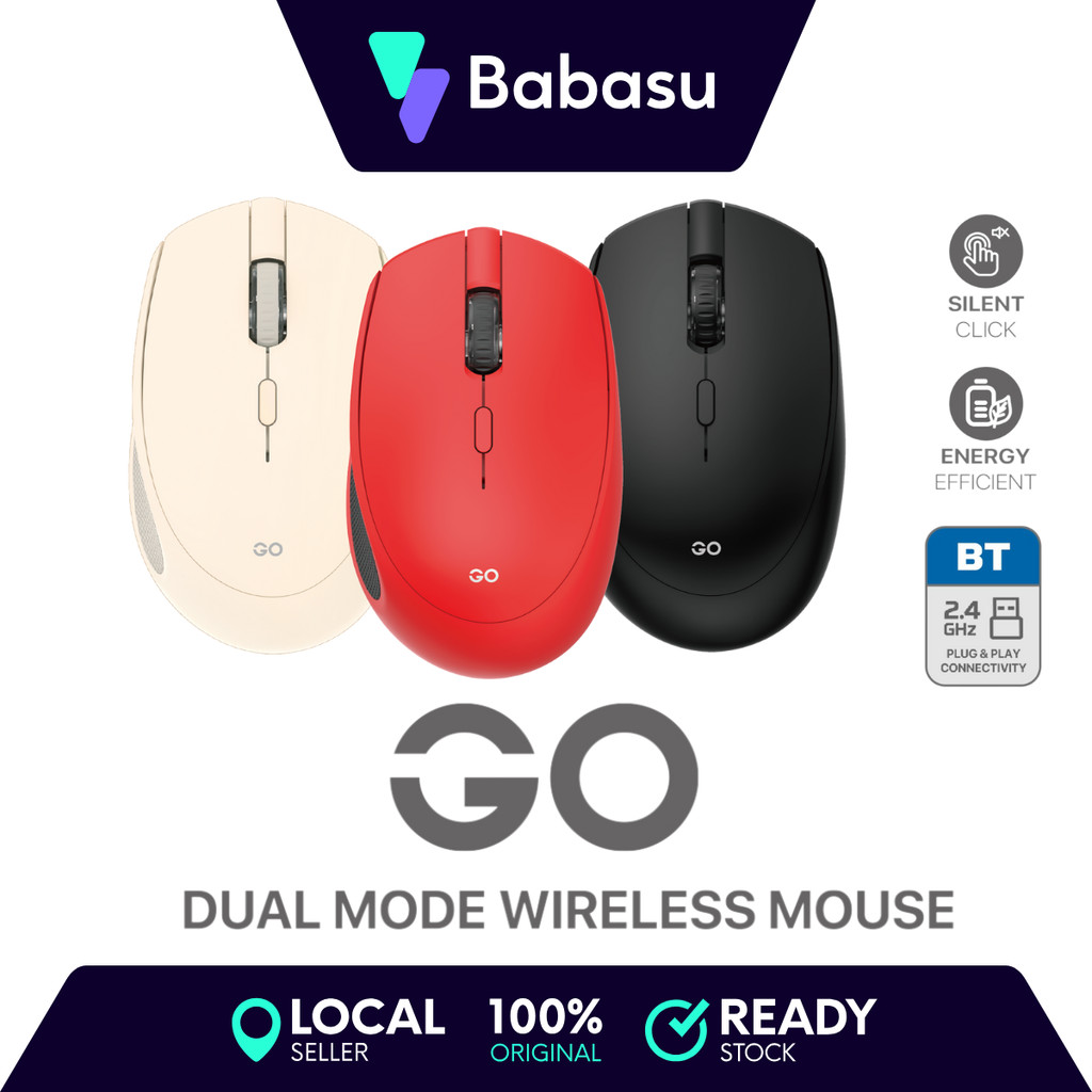 FANTECH W193D DUAL MODE 2.4Ghz and Bluetooth Wireless Mouse Mini Mute ...