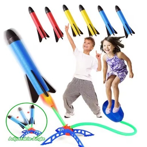 Outdoor Air Rocket Foot Pump Launcher Air Pressing Pedal Soaring Rocket ...