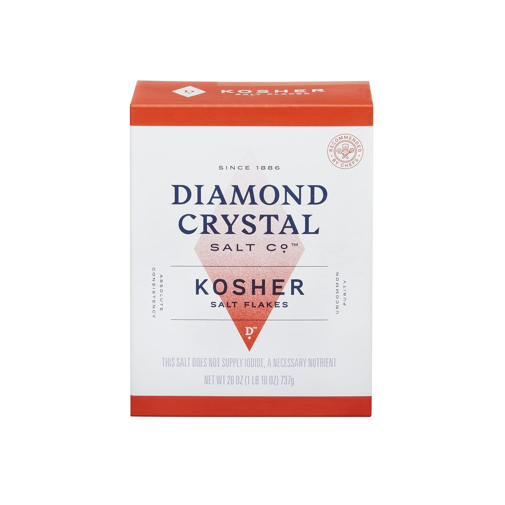 Diamond Crystal Kosher Salt Flakes – Pure Flavor, No Additives, Less ...