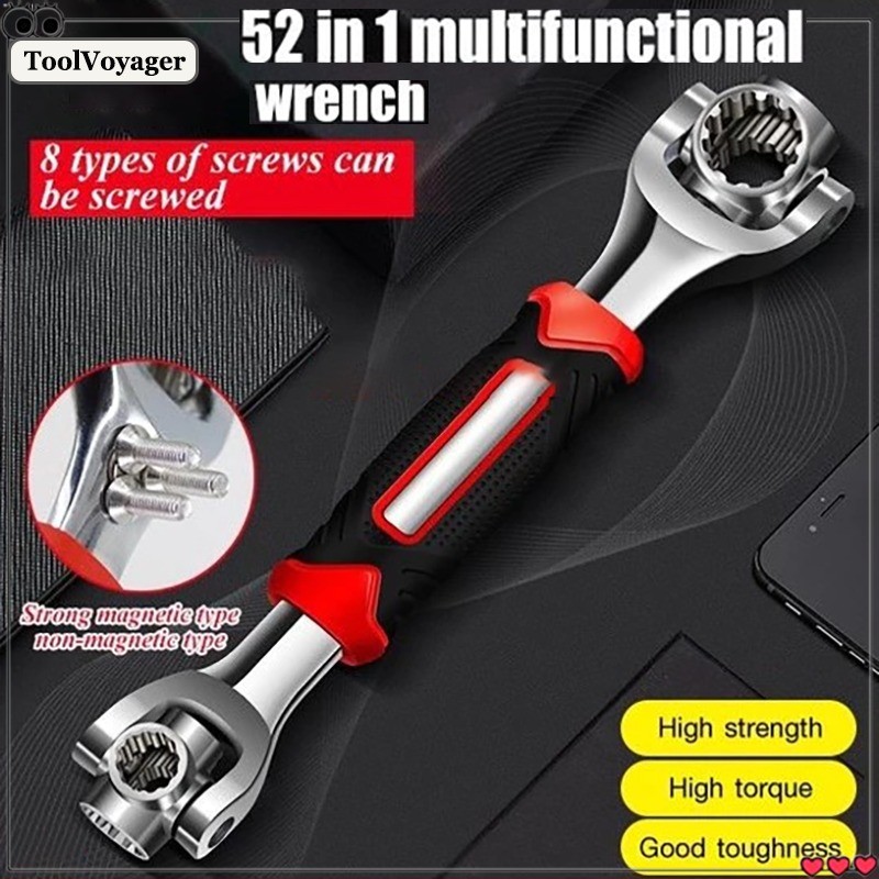 52In1 Multi Torque Wrench Double-Headed 360-Degree Rotating Adjustable ...