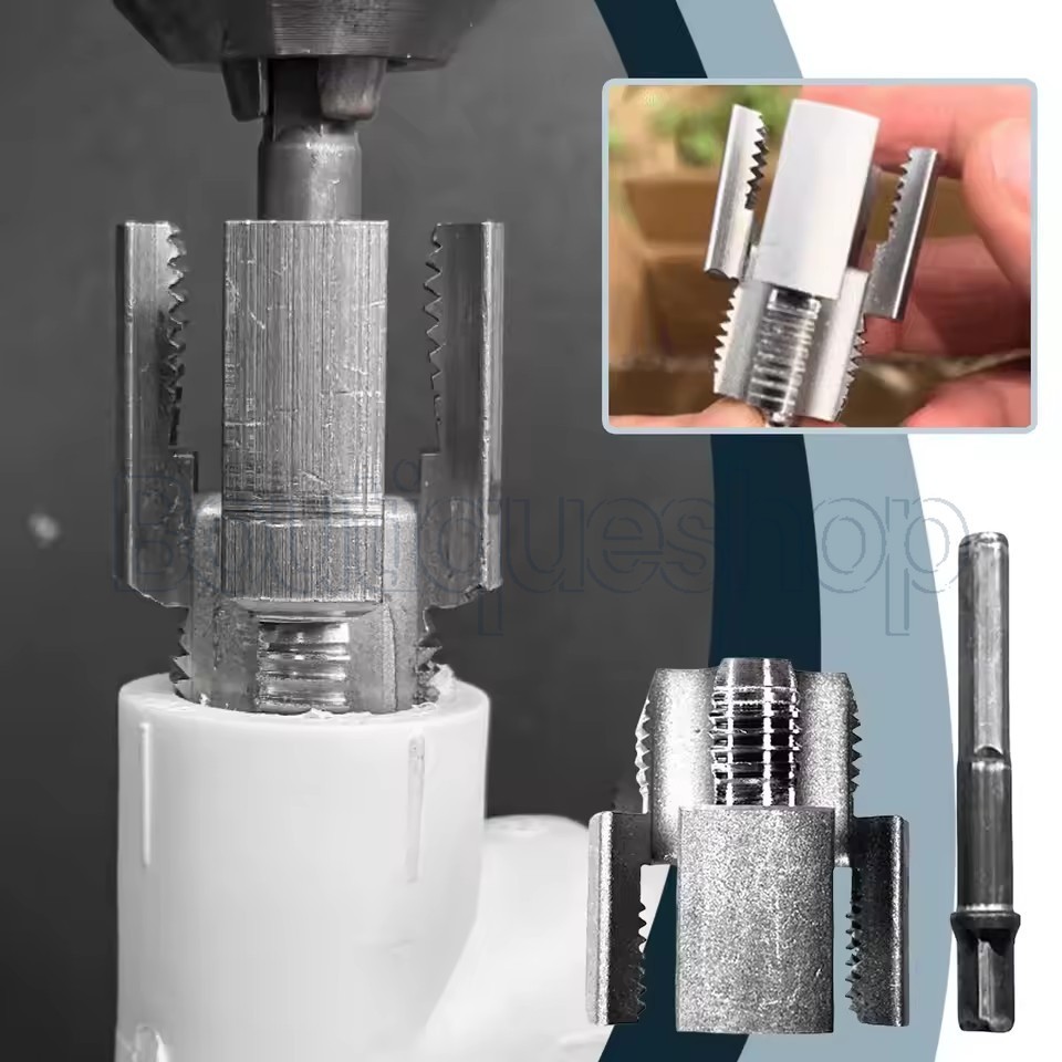 4-Points Water Pipe Thread Opener - Inside and Outside Waterpipe ...
