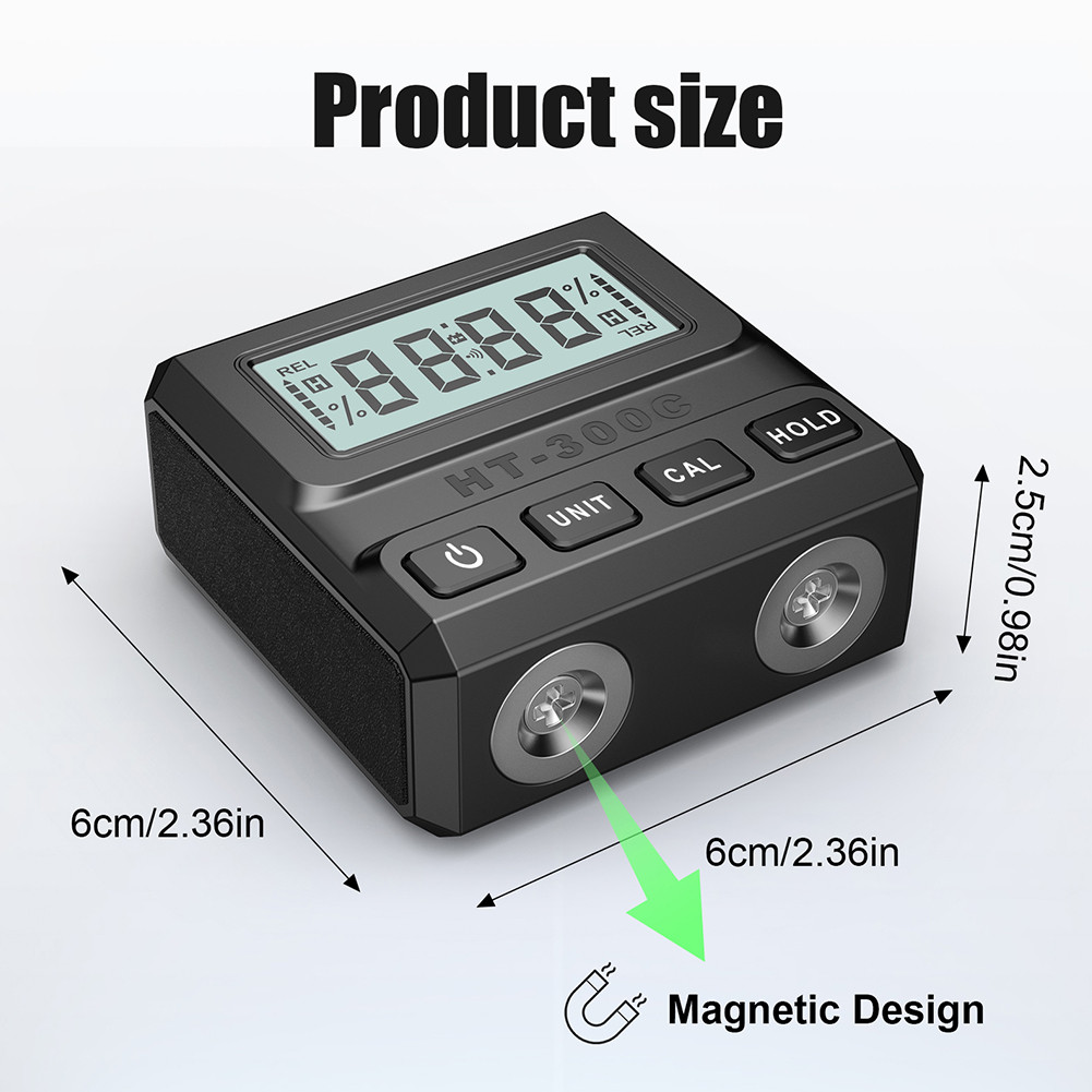 [Verne.my] Digital Protractor 4*90° Angle Finder Gauge With Magnetic ...