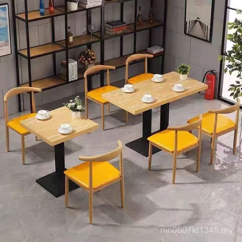 Milk Tea Set Snack Bar Commercial Table Chair Dessert Barbecue Table ...