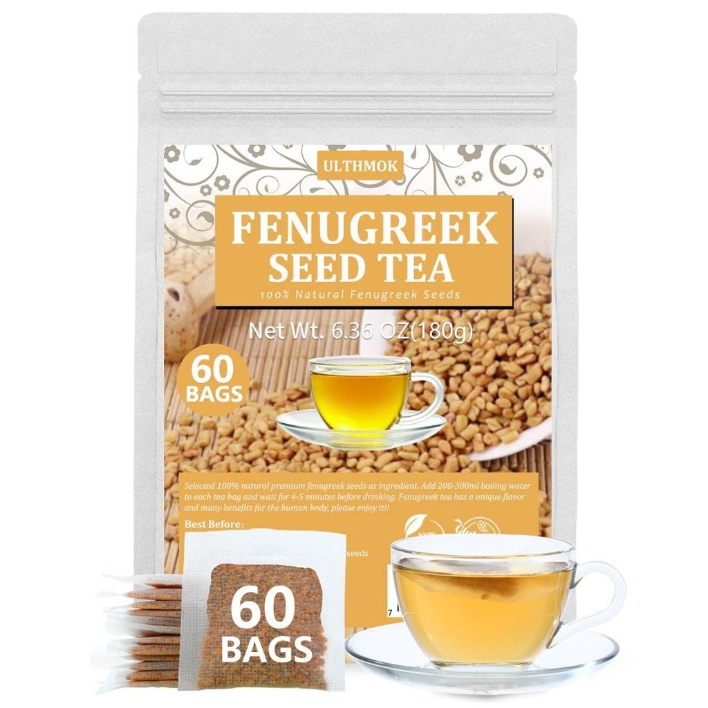Premium 60 Fenugreek Tea Bags, Made with 100% Natural Fenugreek Methi ...