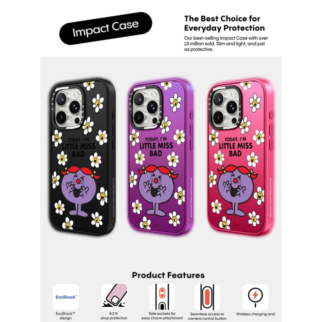 CASECASE X Little Miss Bad Case Matte Black Matte Purple Matte RosePink ...