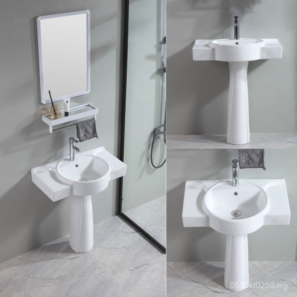 Wash Basin Bathroom Free Shipping Balcony Column Basin Ceramic Column ...