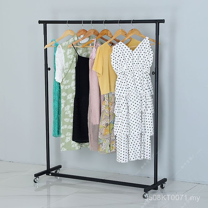 Clothing Store Display Rack Stall Shelf Foldable Horizontal Bar Drying ...