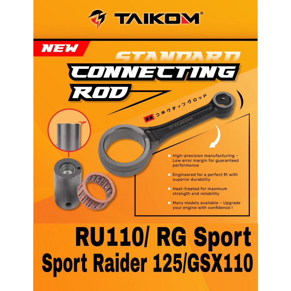 TAIKOM Connecting Rod Kit Set Standard Con Rod SUZUKI RU110 RGS RGSport ...
