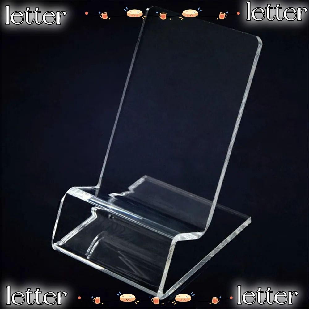 LETTER Acrylic Phone Holder, Card Holders Transparent Display Stand ...