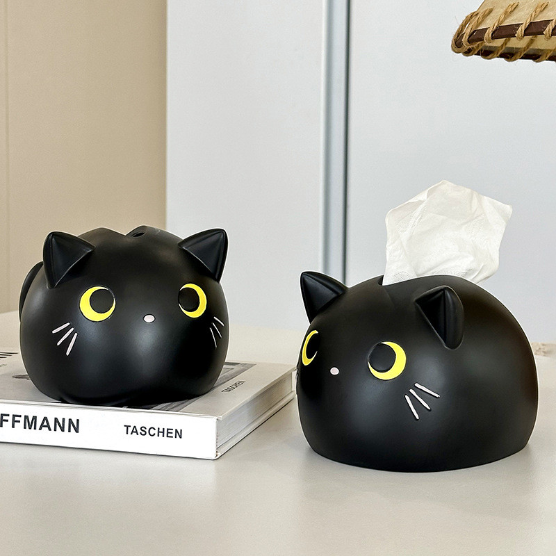 Creative Black Cat Tissue Box: Adorable Kitty Tissue Dispenser ...