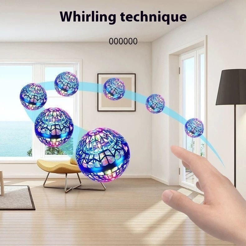 Induction Suspended Automatic Rotating Bouncy Ball Black Technology ...