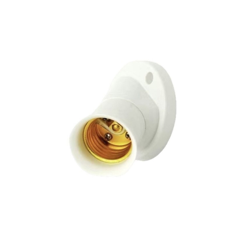 R* 45 Degree Angled Lighting Socket E27 Slanted Screw In Lamp Base Wall ...