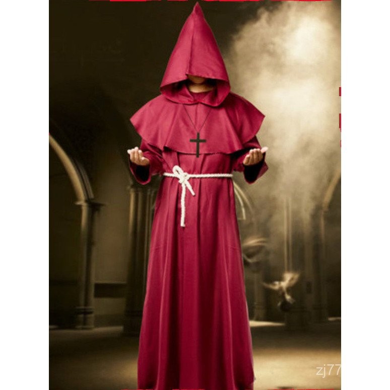 Popular Medieval Monk Monk Robe The Wizard Priest Godfather Father cos ...