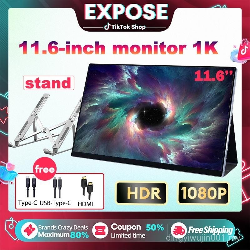 EXPOSE 11.6-inch Monitor 1K portable display 60HZ TYPE-C/HDMI gaming ...