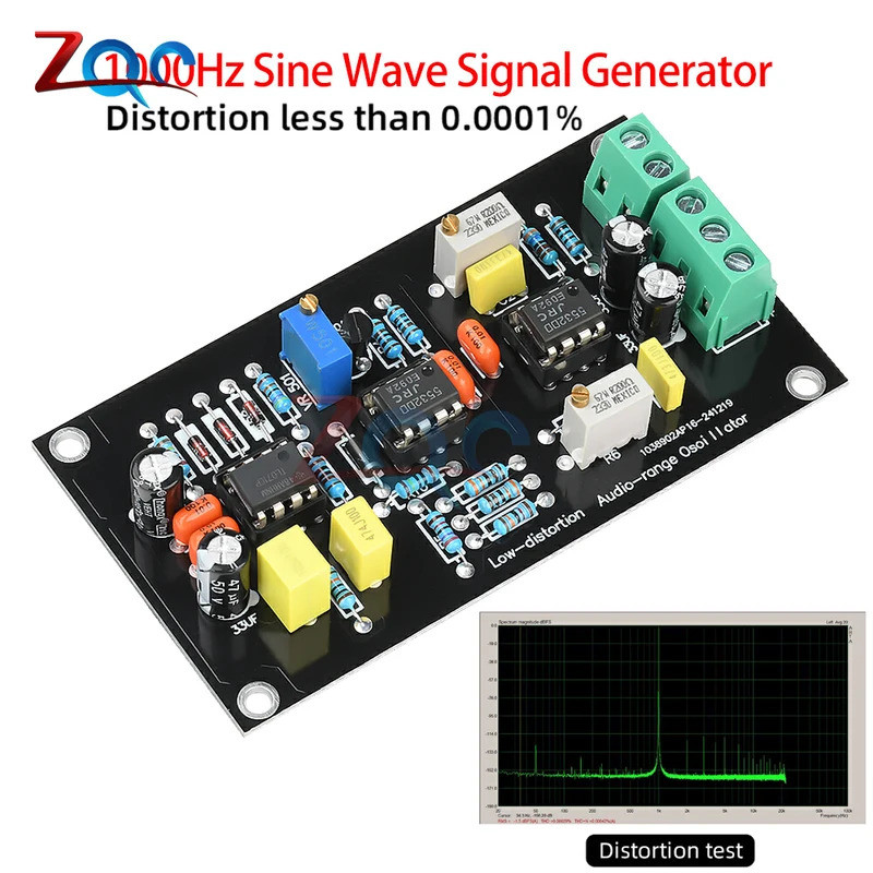1000Hz Sine Wave Signal Generator Ultra-Low Distortion Oscillator ...