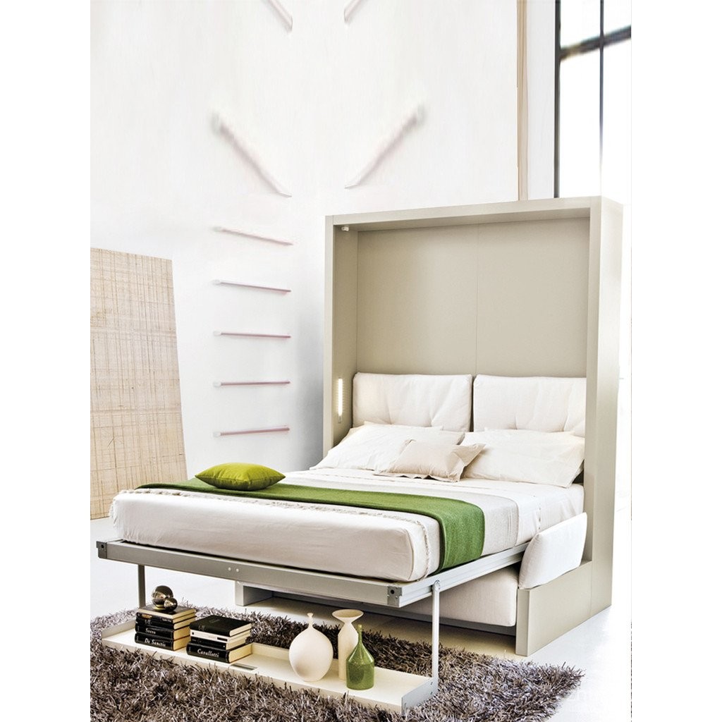 Electric Invisible Bed Sofa Integrated Folding Wall Bed with Sofa ...