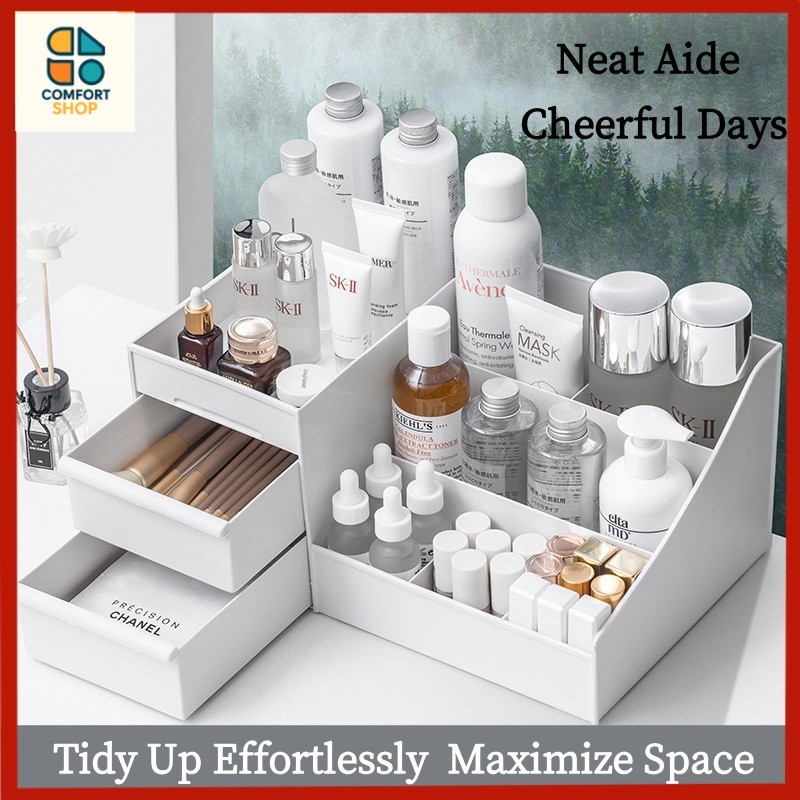 Pen Holder, Storage Box, Desk Organiser, 10 Compartments