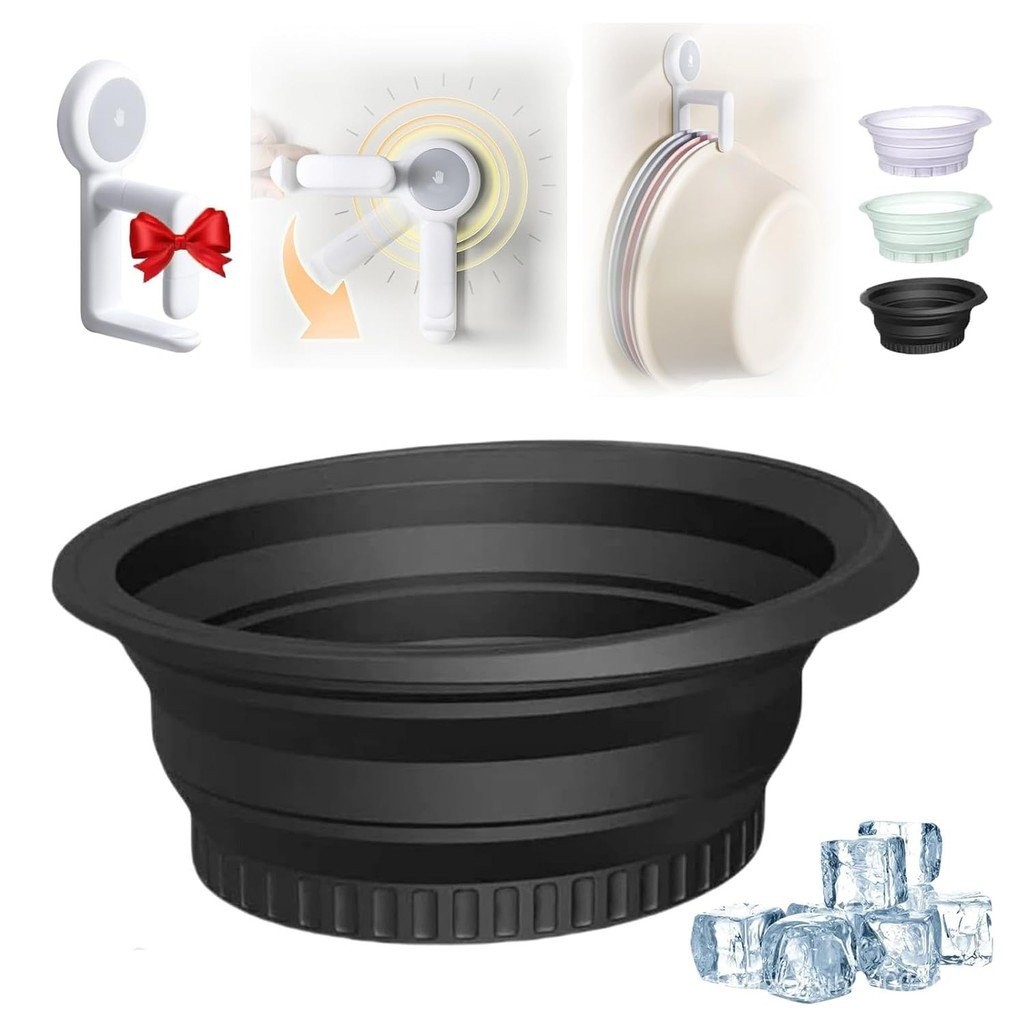Skin Tightening Ice Bath Collapsible Face Bowl With Built-In Ice Tray - Facial Ice Bath For Skin Tightening, Acne Relief, Portable Spa Tool Ice Face