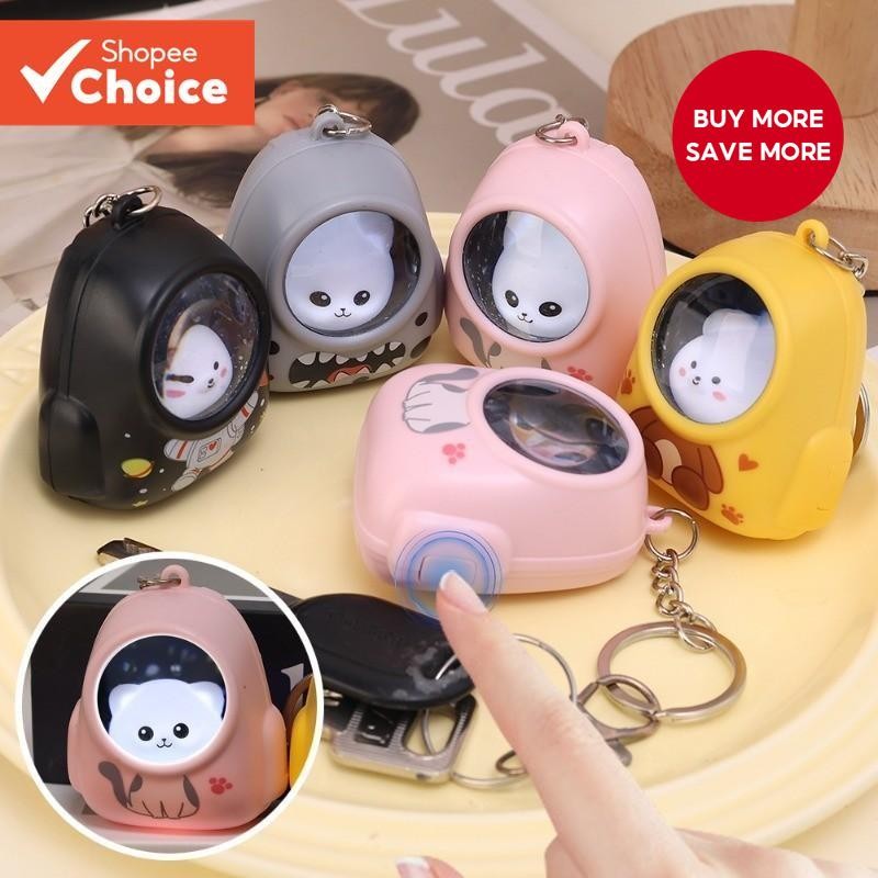 Cute Bear Star Astronaut Luminous Keychain - Couples Creative Night ...