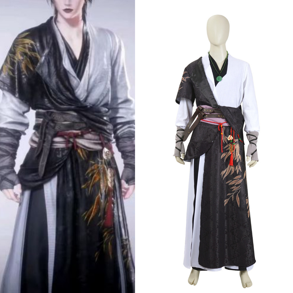 Traditional Chinese Martial Hero Costume with Subtle Patterned Fabric ...
