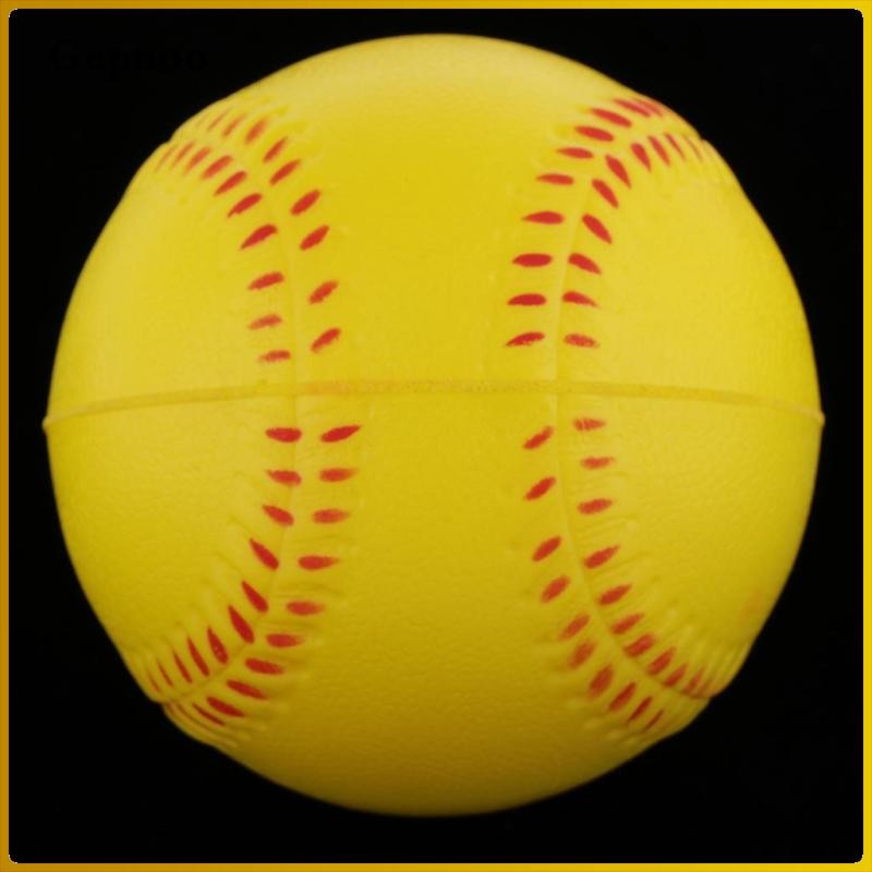 Gepnoo Yellow Practice Soft Softball / Training Baseball Ball - PU Foam ...