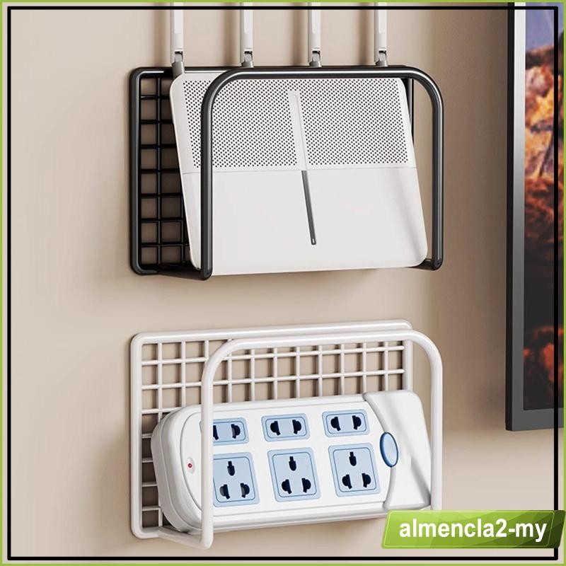 [AlmenclafdMY] Router Wall Mount Shelf Router Mount for TV Box Network ...