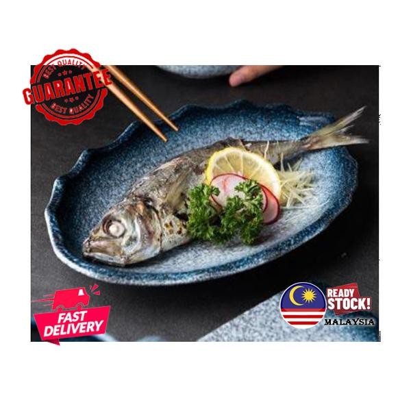 Prochef.12 inch Seramik Pinggan Ikan. Plat Hidangan Dapur. 12