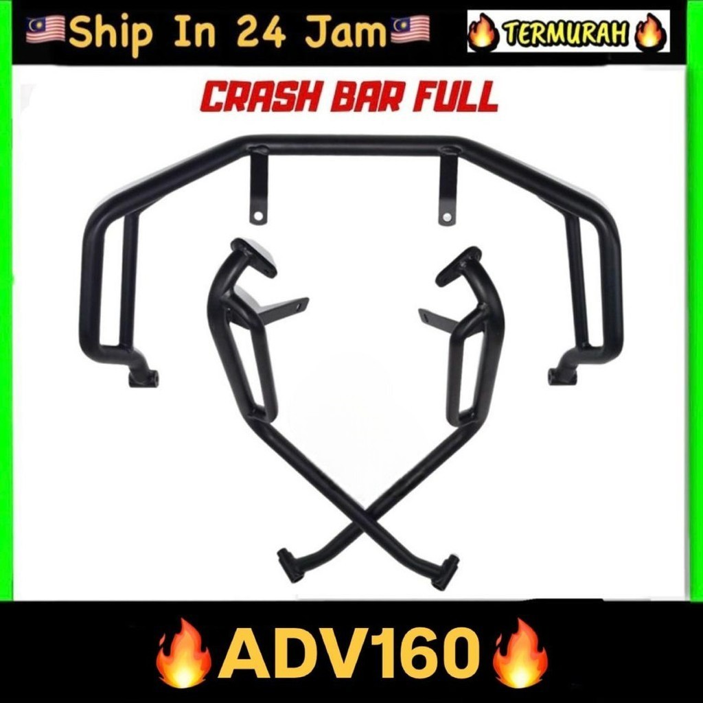 ADV160 Crash Bar Frame Perfect Welding Black steel CRASH BAR CRASH ...