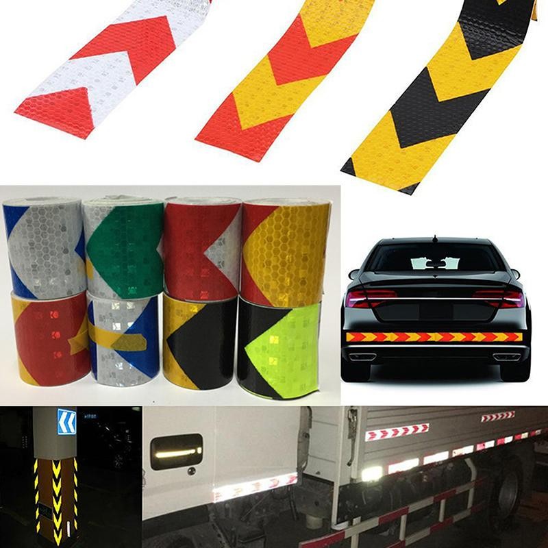Shining Reflective Safety Warning Tape Self Adhesive Twill Dual Color ...