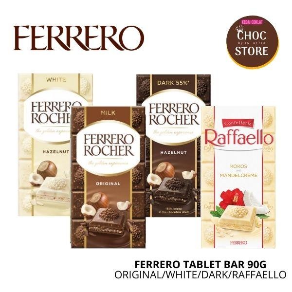 Ferrero Rocher Ferrero Tablets 90G (Original / Dark / White / Raffaello ...